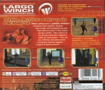 Largo Winch - Commando SAR (US) box cover back